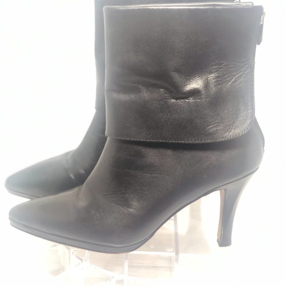 Addrienne Vitadini Leather Cuffed Bootie - Picture 3 of 11